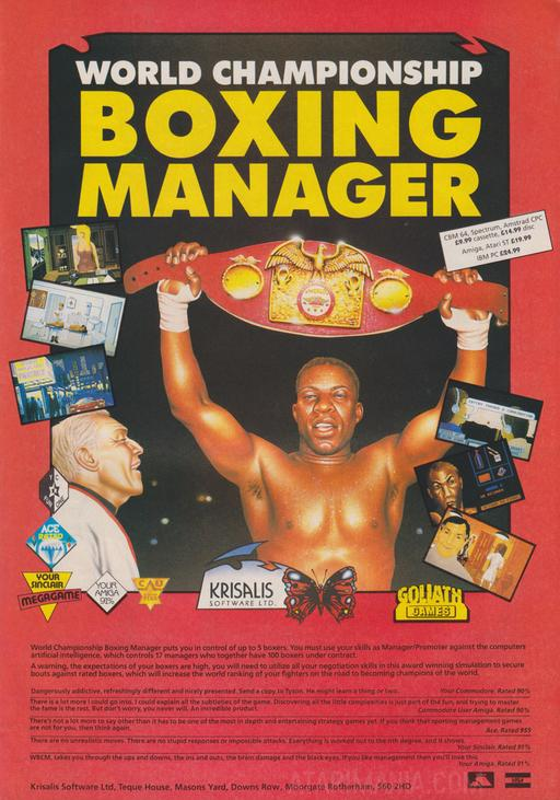 World Championship Boxing Manager box art for Amiga